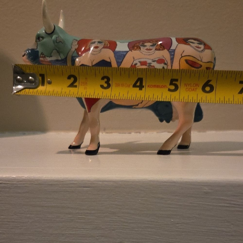 Colorful Artistic Cow Figurine - Picture 6 of 9